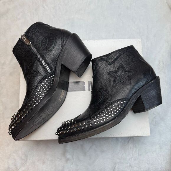 ALEXANDER MCQUEEN Star and moon studded booties size 37 - Picture 6 of 14